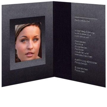 Daiber GmbH 1x100 cartoncin.portafoto nero/argento 36x50 mm