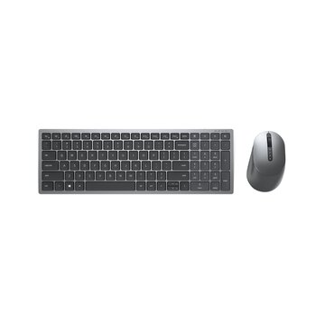 Km7120w tastiera mouse incluso rf senza fili + bluetooth qwerty us international grigio, titanio