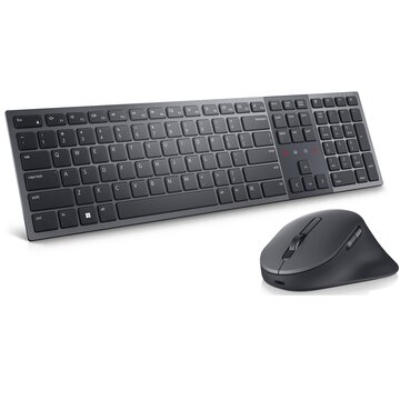 Km900 tastiera mouse incluso rf senza fili + bluetooth qwerty us international grafite