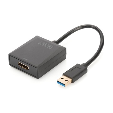 Digitus DA-70841 USB 3.0 HDMI Nero cavo di interfaccia e adattatore