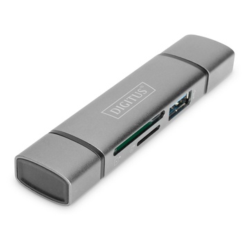 Digitus Dual Card Reader Hub USB-C™ / USB 3.0, OTG