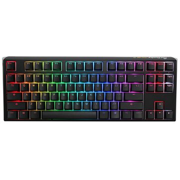 One 3 classic tkl tastiera gaming usb inglese us nero, bianco