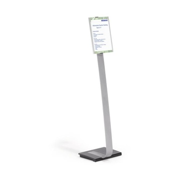 Info sign stand informativo a4 acrilico, alluminio argento