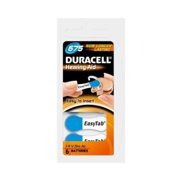 Duracell DA675N6 batteria per uso domestico Batteria monouso Zinco-aria