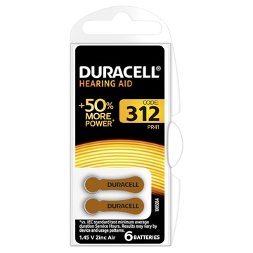 Duracell EasyTab per apparecchi acustici 312