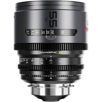 Pavo 55mm t/2.1 2x anamorphic prime lens - neutral coating - pl/ef - scala metri