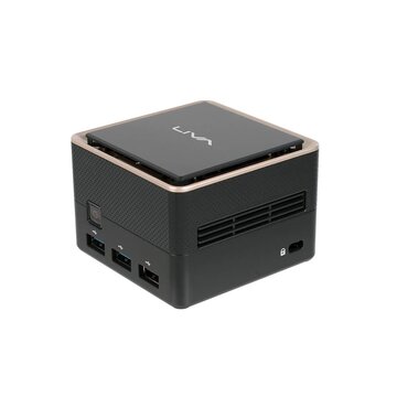 ECS LIVA Q3 Plus R1505G AMD Ryzen 4 GB DDR4-SDRAM 64 GB eMMC Mini PC Nero