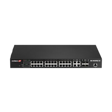 24-port gigabit poe+ smart mngd