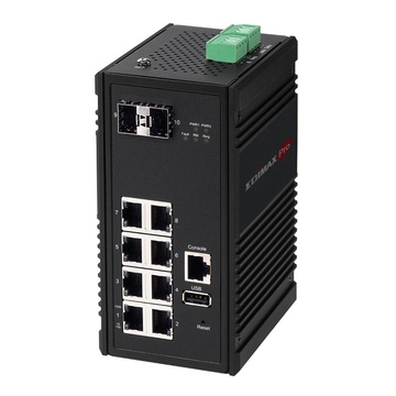 Edimax IGS-5208 switch di rete Gestito Gigabit Nero