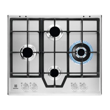 ELECTROLUX KGS64562SX Acciaio inossidabile Da incasso 60 cm Gas 4 Fornello(i)