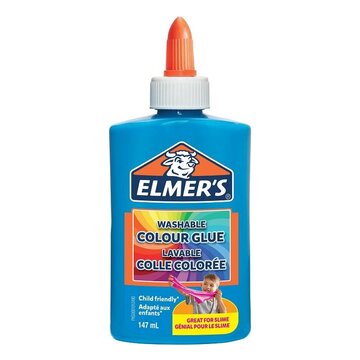 Elmer's colla liquida colore blu opaco, flacone da 147 ml, ideale per lo slime