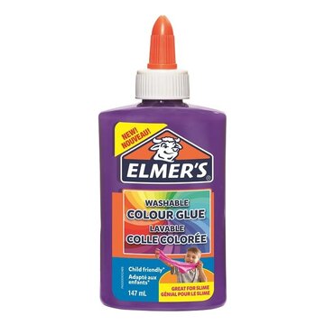 Elmer's colla liquida colore viola opaco, flacone da 147 ml, ideale per lo slime