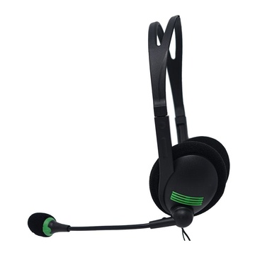 "Desk-900 cuffia 3.5 mm nero, verde"