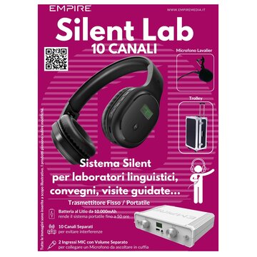 Media ht.kit30 con cavo e senza cavo a padiglione studio nero