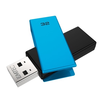 EMTEC C350 Brick 2.0 USB 32 GB USB A Nero, Blu