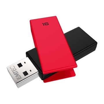 EMTEC C350 USB 16 GB 2.0 Nero, Rosso