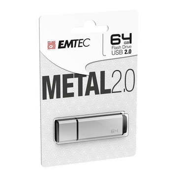 EMTEC C900 Metal 2.0 USB 64 GB USB tipo A Argento