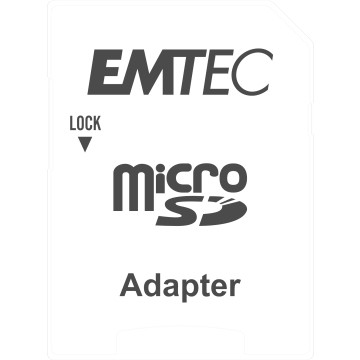 EMTEC 16GB Micro SDHC CL.10 Gold Plus U1 + adattatore