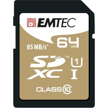 EMTEC 64GB SDXC CL.10 Gold Plus 85Mb/24Mb U1