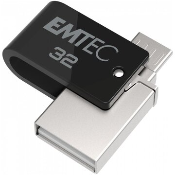 T260b usb 32 gb usb a / micro-usb 2.0 nero, acciaio inossidabile