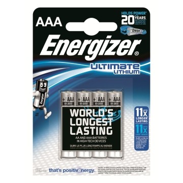 Energizer 1x4 ENERGIZER Ultimate Lithium Micro AAA 1,5V