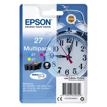 Epson Alarm clock Multipack 3-colour 27 DURABrite Ultra Ink