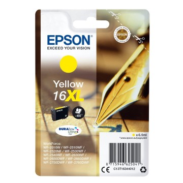 Epson Cartuccia XL giallo DURABrite Ultra T 163 T 1634