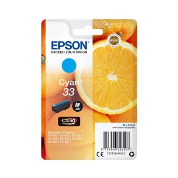 Epson C13T33424012 4.5ml 300 pagine Ciano