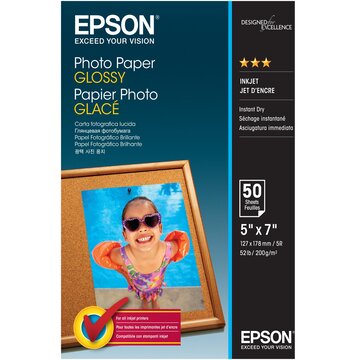 Epson Carta fotografica Lucida 13x18cm 50 Fogli 200 gr