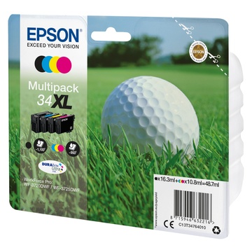 Epson Golf ball Multipack 4-colours 34XL DURABrite Ultra Ink