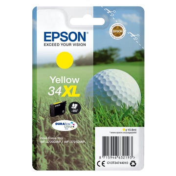 Epson Golf ball Singlepack Yellow 34XL DURABrite Ultra Ink