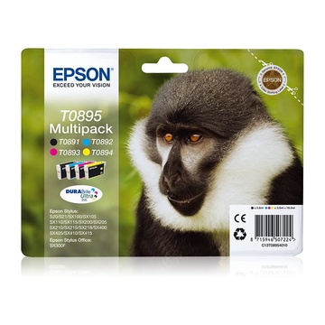 Epson Monkey Multipack 4 colori Nero, Ciano, Magenta e Giallo