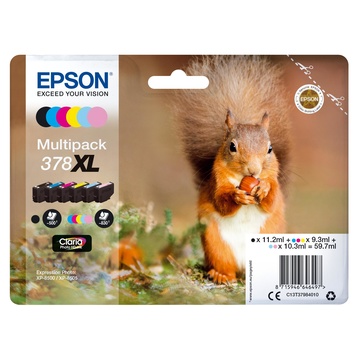 Squirrel multipack 6-colours 378xl claria photo hd ink