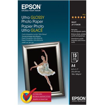 Epson Ultra Glossy Photo Paper A 4 15 fogli