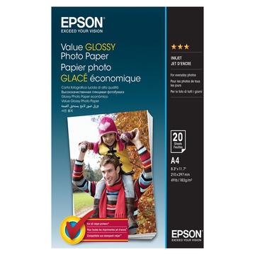 Epson Value Glossy Photo Paper - A4 - 20 Fogli