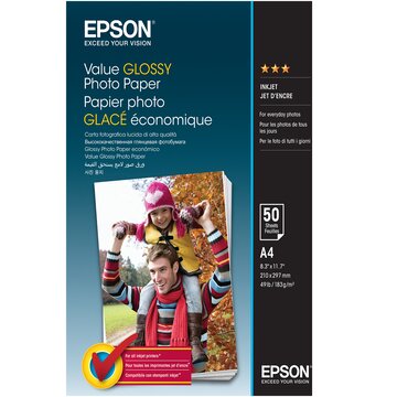 Epson Value Glossy Photo Paper A4 (210×297 mm) Lucida