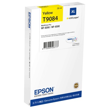 Epson WF-6xxx Ink Cartridge Yellow XL per WorkForce Pro WF-6590DWF T9084