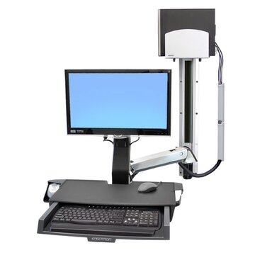 ERGOTRON StyleView Sit-Stand Combo System with Worksurface 61 cm (24