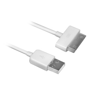 EWENT EW9903 1.5m USB A Apple 30-p Bianco cavo USB