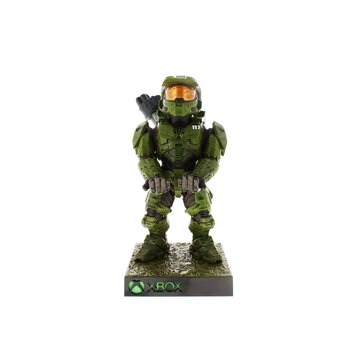 Halo master chief exclu cable guy - supporto passivo controller per videogiochi, telefono cellulare/smartphone, telecomando verde, grigio