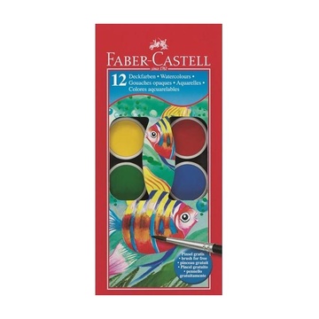 Faber Castell Faber-Castell 125012 pittura lavabili Blu, Verde, Rosso, Giallo