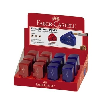 Faber Castell Faber-Castell 182711 temperino Blu, Rosso