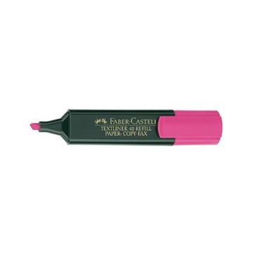 Faber-castell evidenziatore 1 pezzo rosa punta smussata