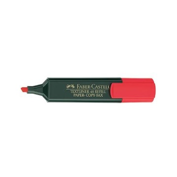 Faber Castell Faber-Castell evidenziatore 1 pezzo Rosso Punta smussata