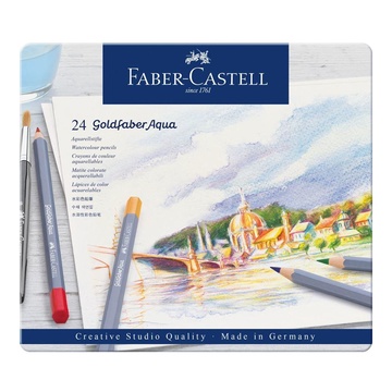 Faber Castell Faber-Castell Goldfaber Aqua pastello colorato 24 pezzo(i) Multicolore
