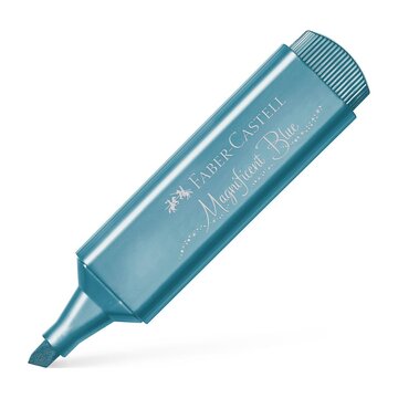 Faber-castell textliner 46 evidenziatore 1 pz blu metallizzato