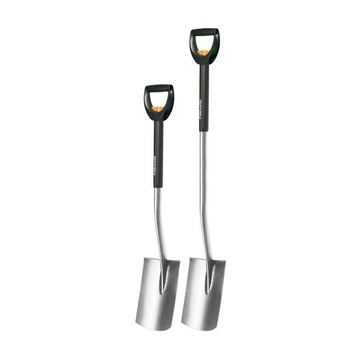 Fiskars 1000620 Cazzuola da giardino Plastica, Acciaio Nero, Arancione, Acciaio inossidabile