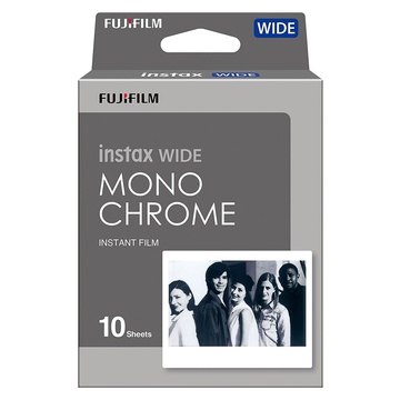 Fujifilm 10 pellicole Instax Wide Film Bianco e Nero