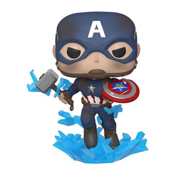 Funko POP Marvel: Endgame- Capt A w/Broken Shield & Mjolnir