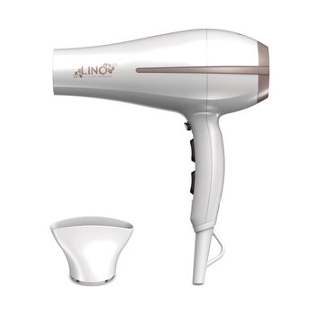 GA.MA GH0820 asciuga capelli 2200 W Bianco